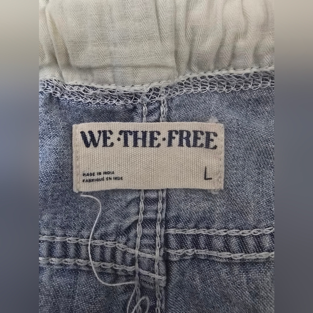 Free People We The Free South Bay Utility Cargo Jeans Large Streetwear Baggy - Picture 4 of 9